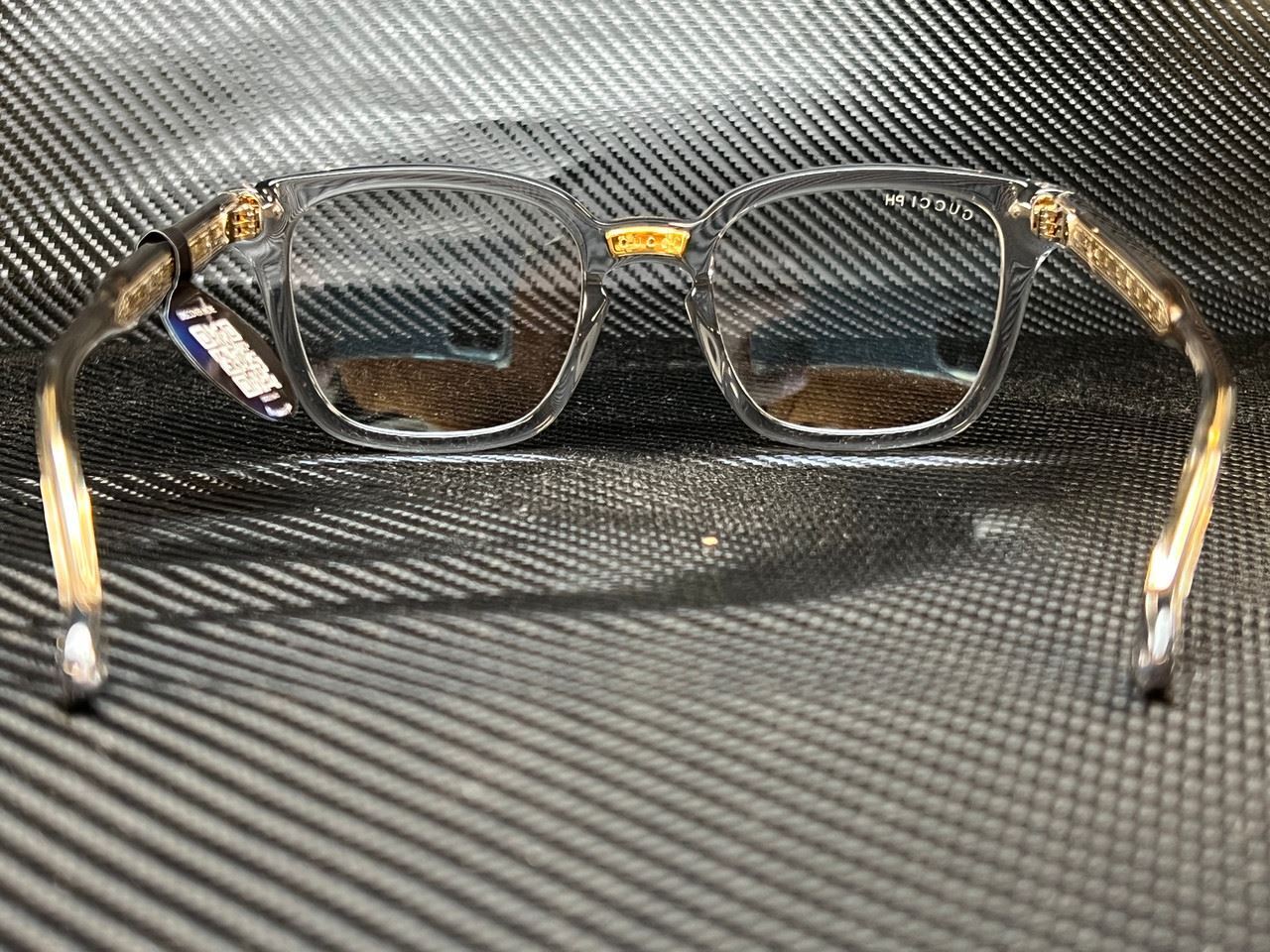 Gucci Gg0184S 001 Grey Rectangle 50 Mm Unisex