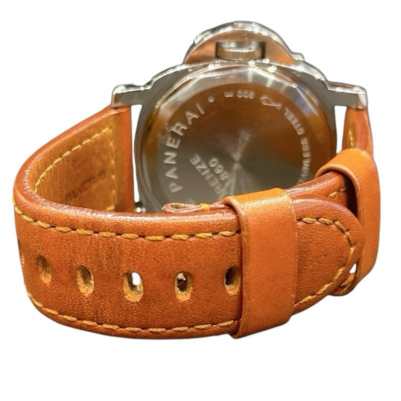 Panerai Luminor Marina Pam00003 White Silver Leather Strap