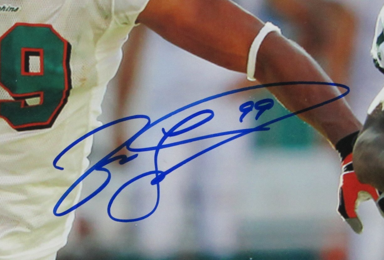 Jason Taylor Hof Miami Dolphins Signed/Auto 16X20