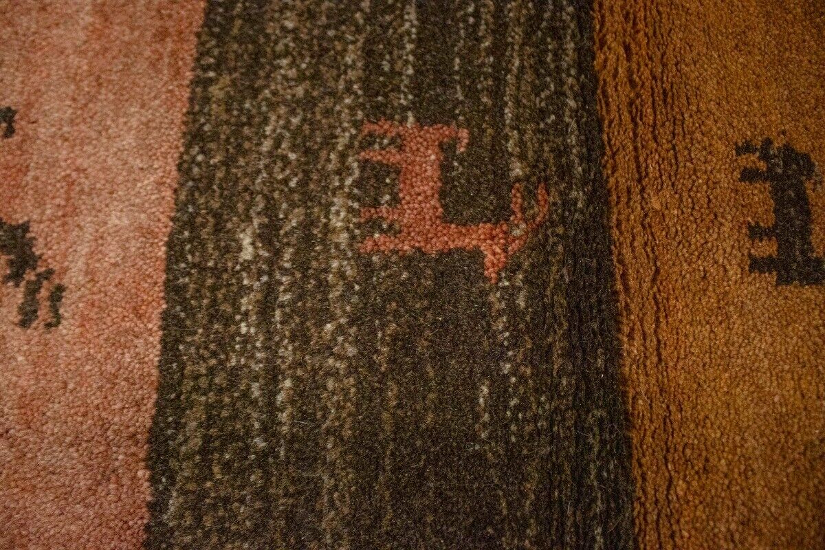 3'3X4'9 Ft Handmade Modern Gabbeh Oriental Rug