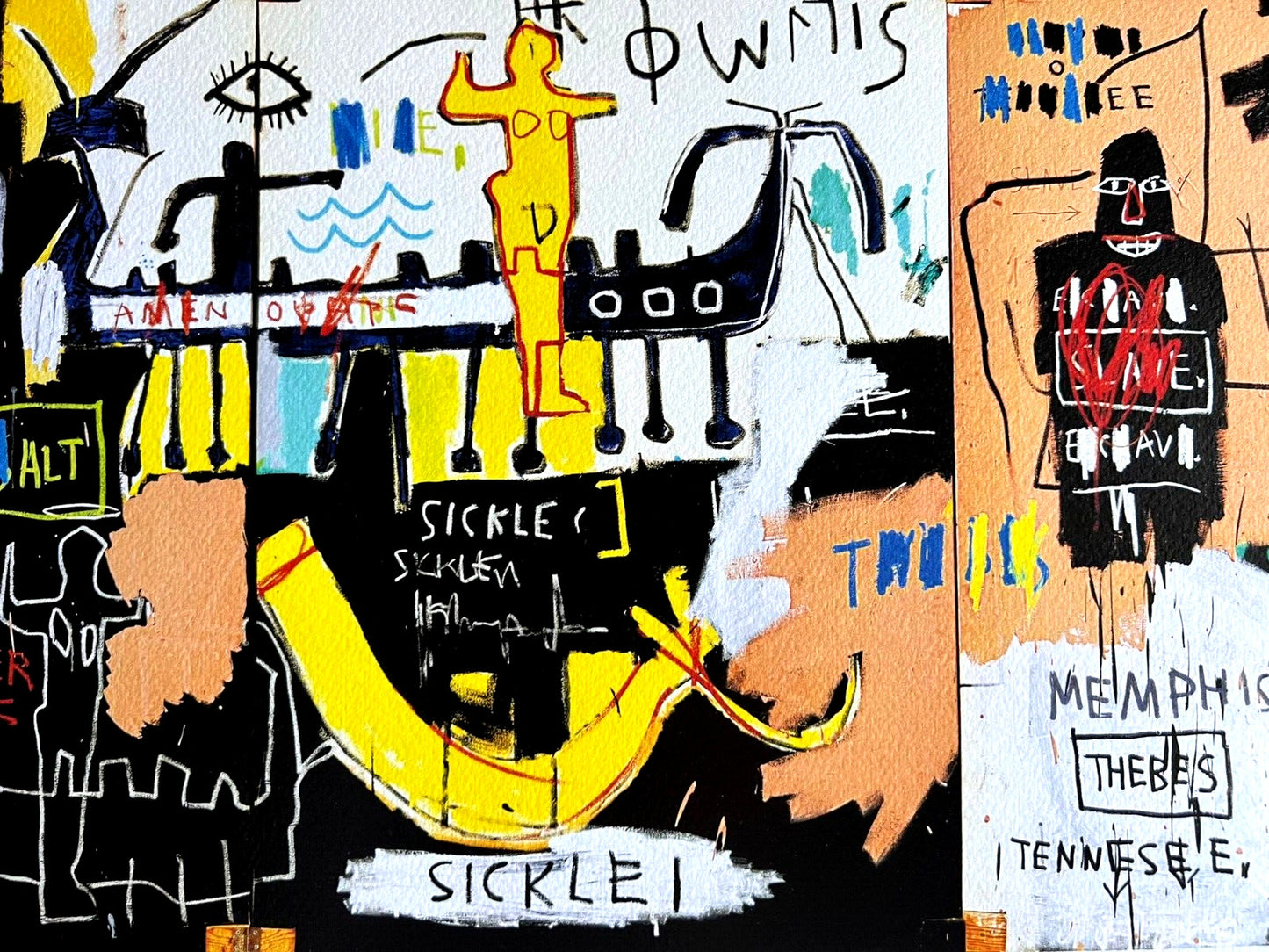 Andy Warhol Jean-Michel Basquiat Lithograph Coa Signed Numbered