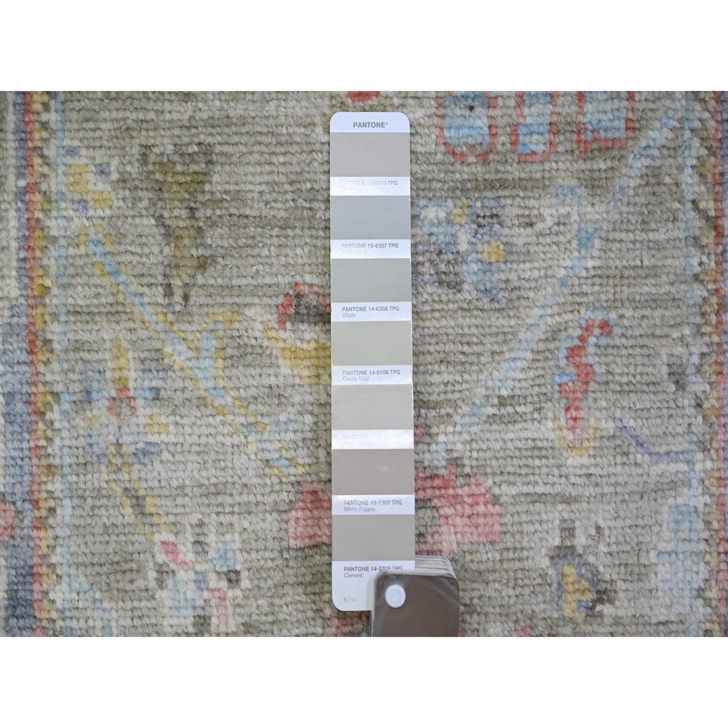 2'4"X19'8" Gray Wool Hand Knotted Afghan Angora Oushak Xl Runner Rug
