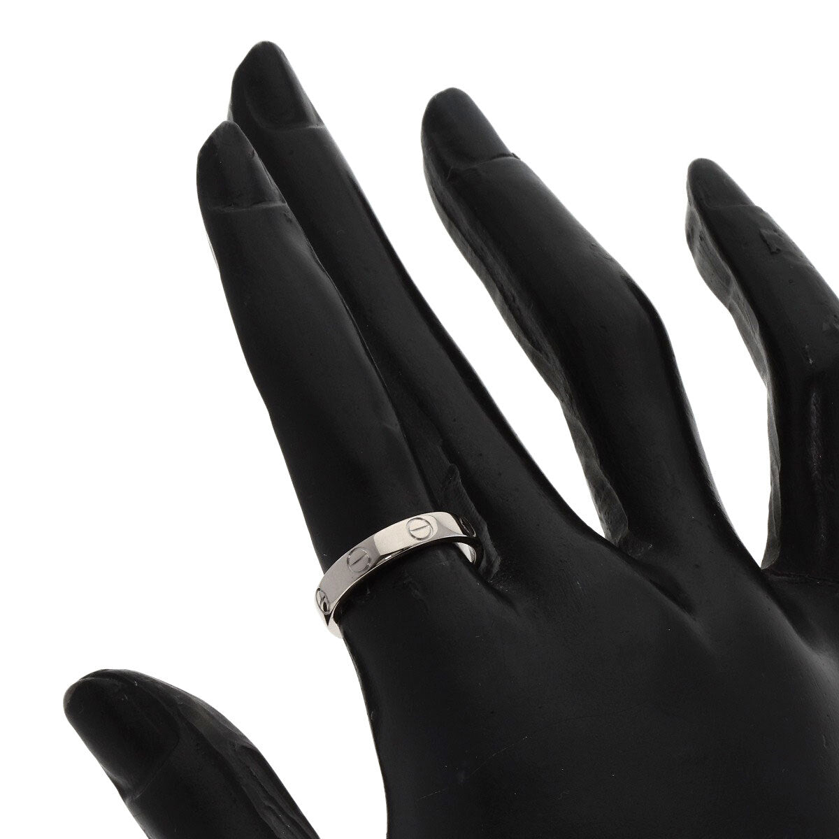 Cartier Ring Mini Love Ring #51 K18 White Gold