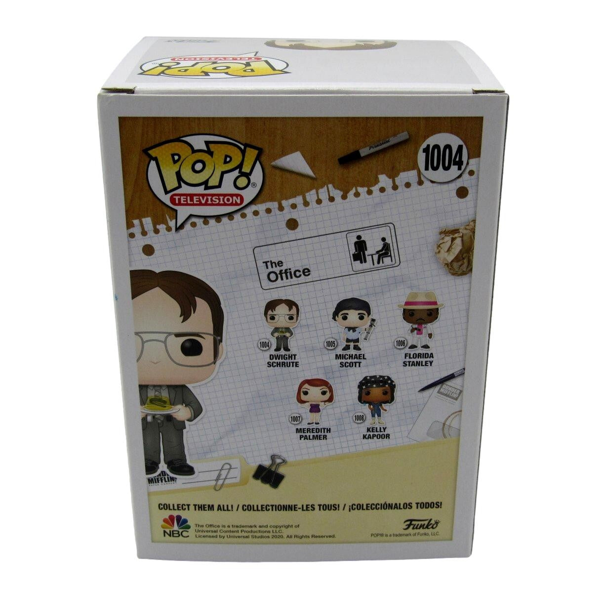 Rainn Wilson Autographed Funko Pop! #1004 Figurine "The Office" Jsa 184719