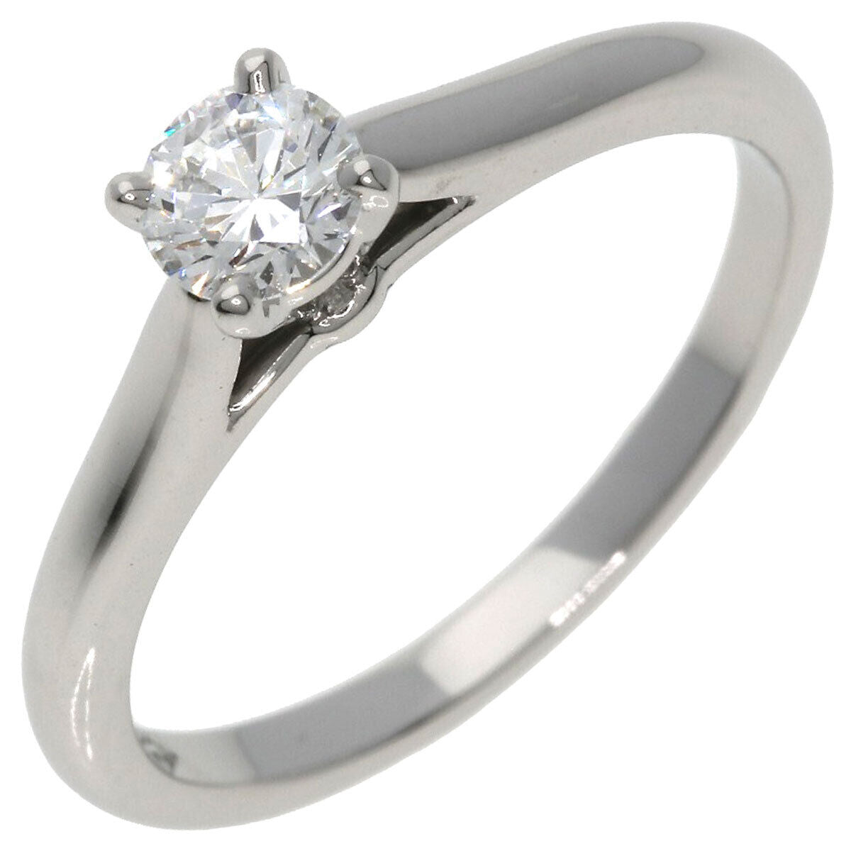 Cartier Ring Solitaire 1P Diamond #49 Platinum