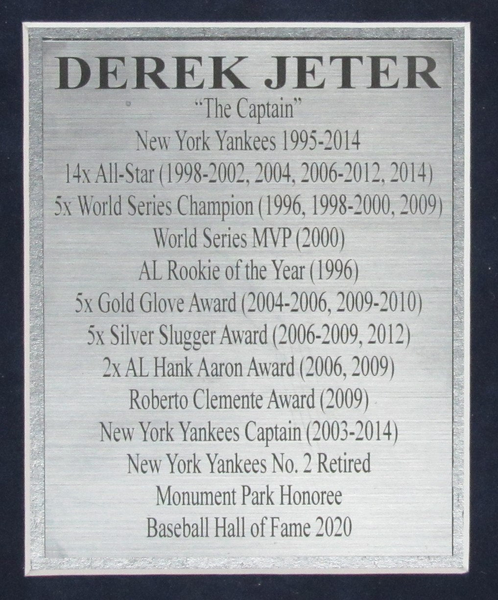 Derek Jeter Hof 8X10 Photo Collage With Hof Patch