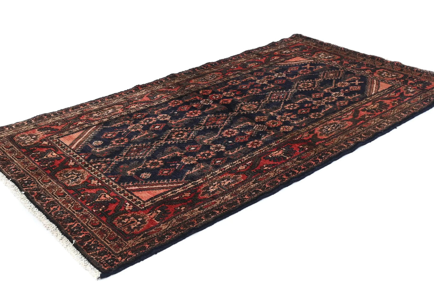 Hand-Knotted Vintage Oriental Rug 3'6X6'5 Ft