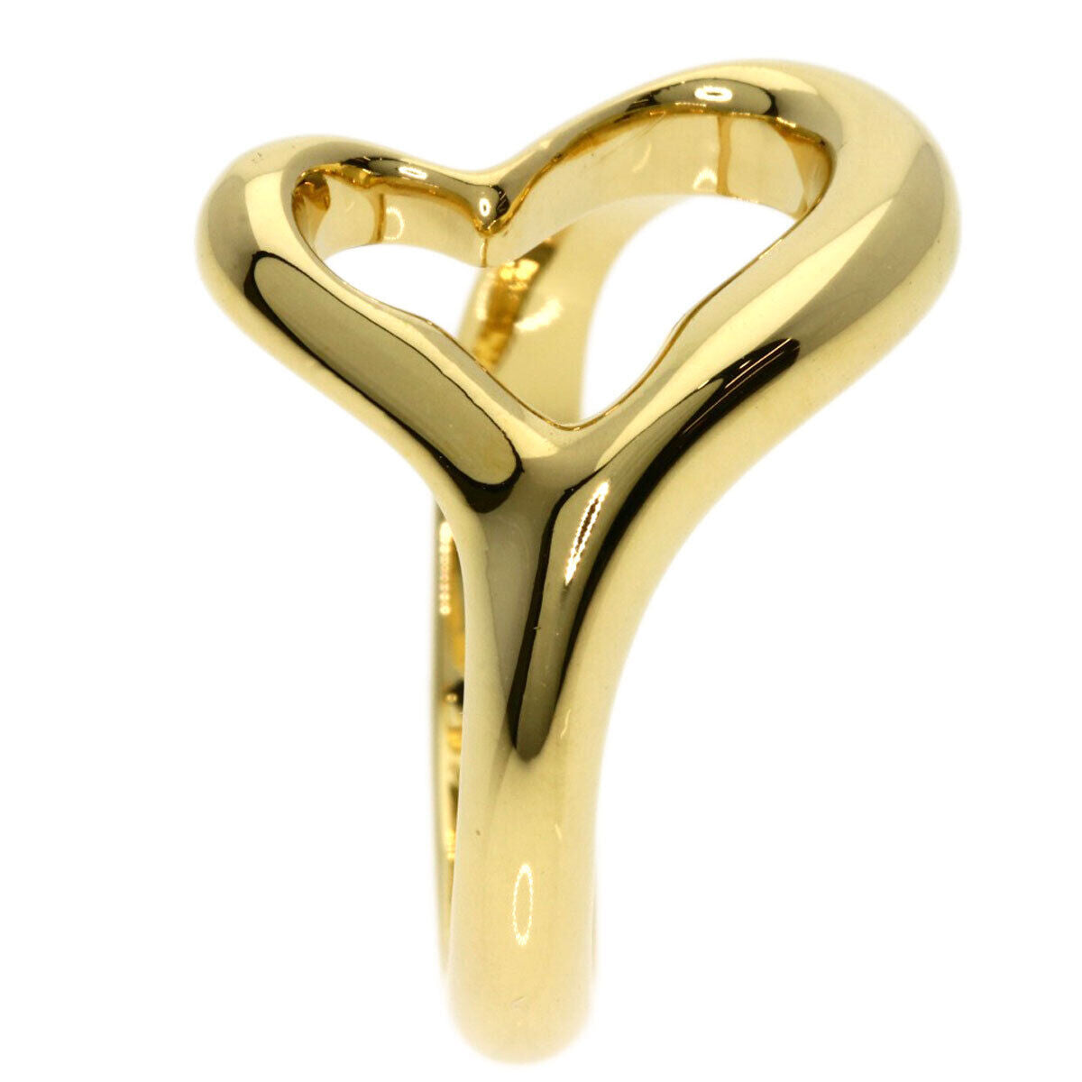 TIFFANY&Co. Ring Open heart K18 Yellow Gold