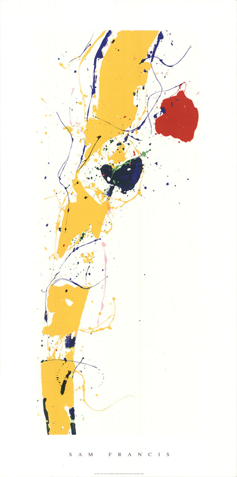 Sam Francis Untitled " Serigraph Abstract