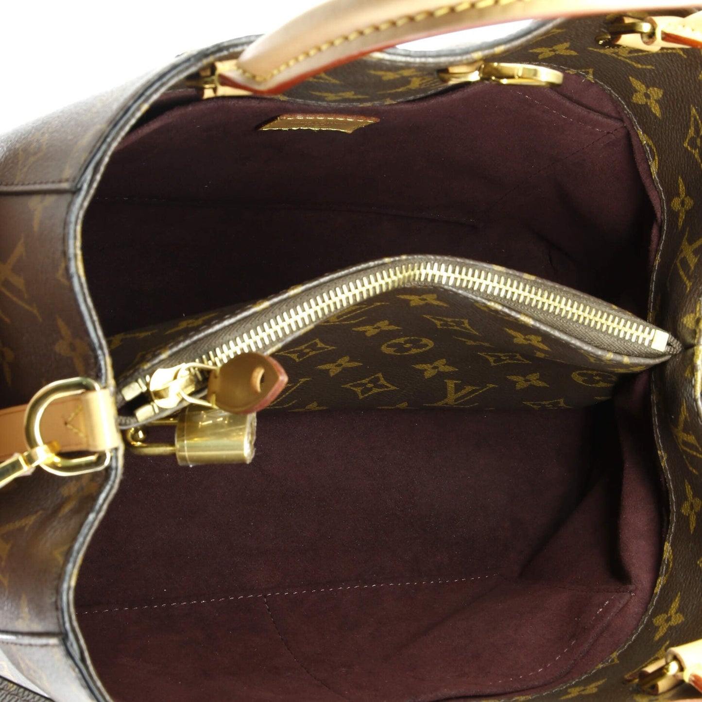 Louis Vuitton Montaigne Handbag Monogram Canvas Mm