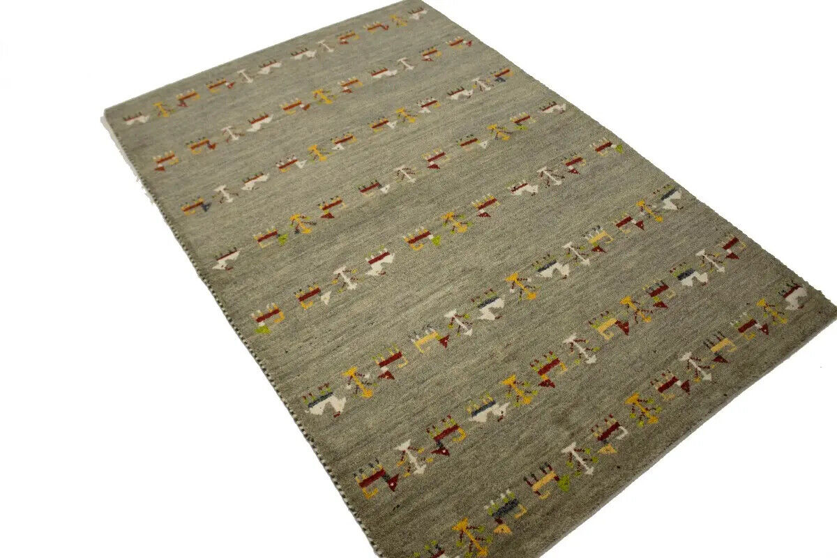 Handmade Tribal Oriental Area Rug Brownish Gray