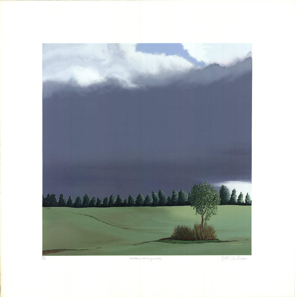 Gretchen Dow Simpson Waverly, Pennsylvania Signed " Serigraph