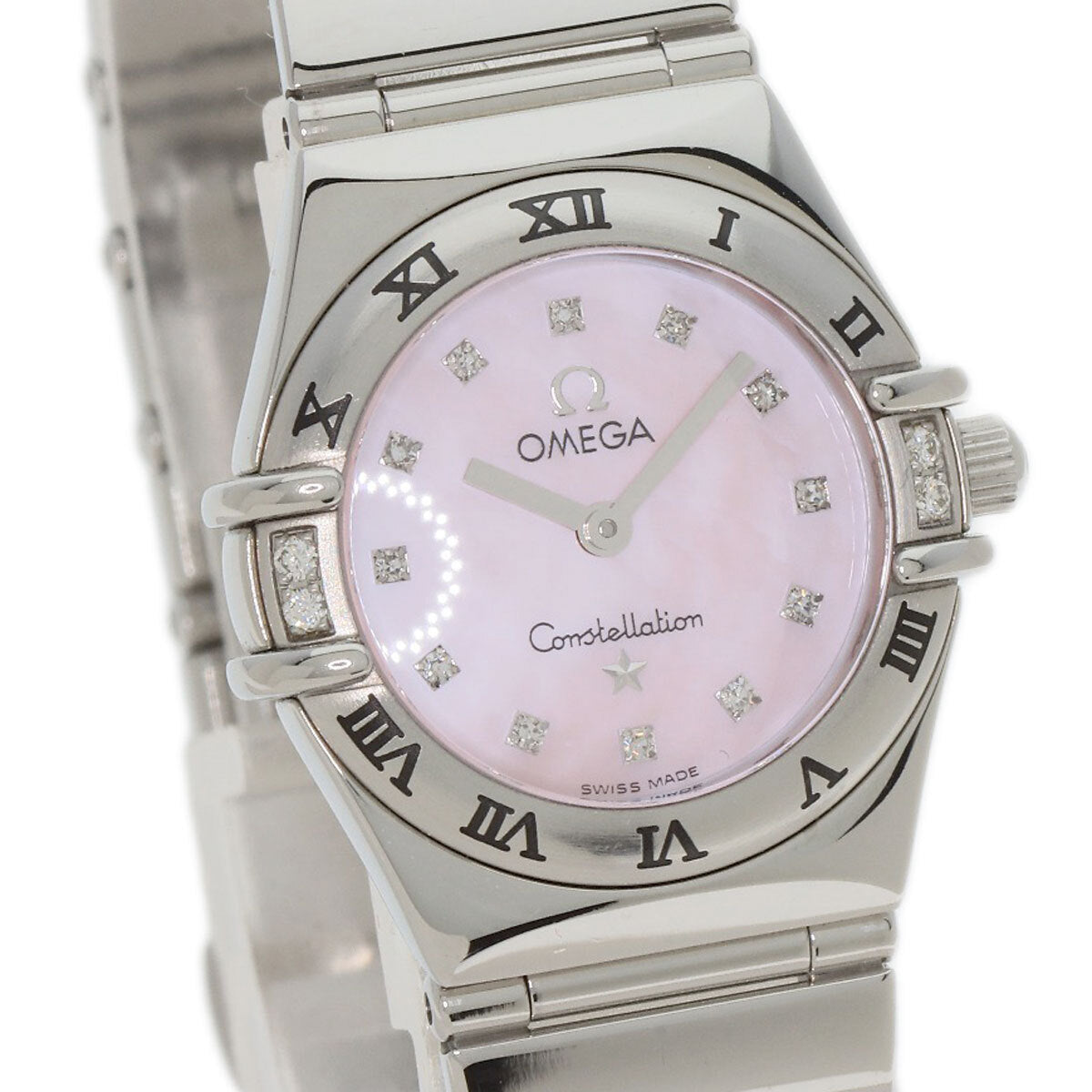 Omega Constellation Mini My Choice 4P 12P Diamond Watches 1566.66 Stainless ...