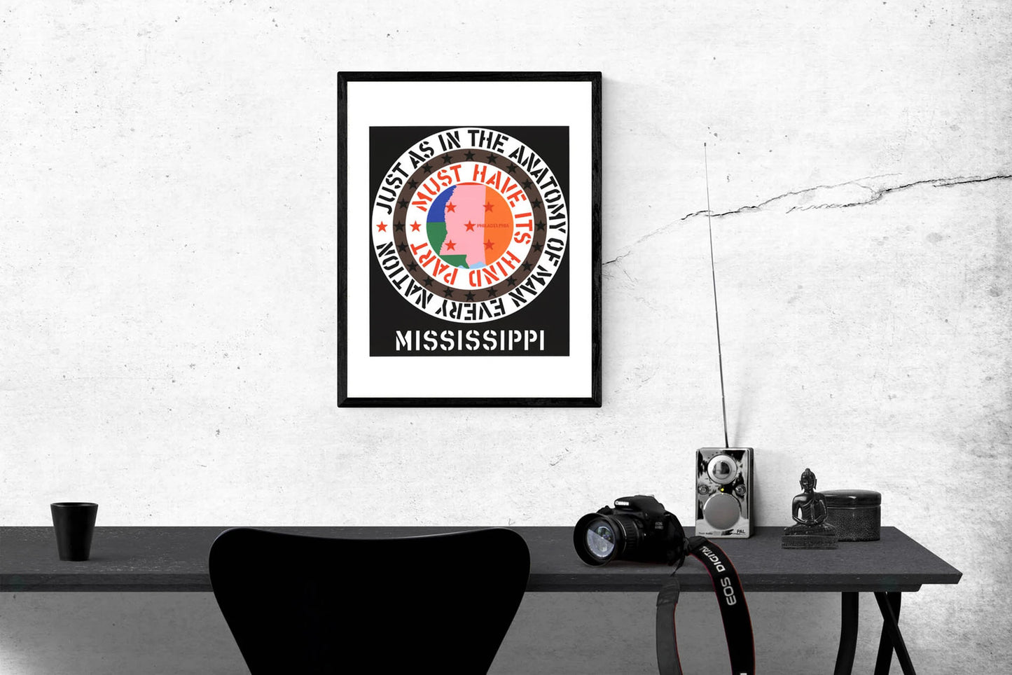 Robert Indiana Mississippi " Serigraph Pop Art Multicolor Protest