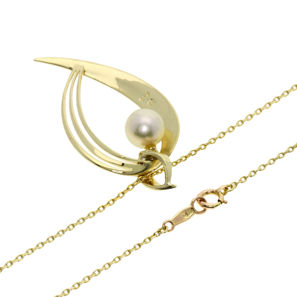 Mikimoto Necklace Pearl Pearl K14 Yellow Gold