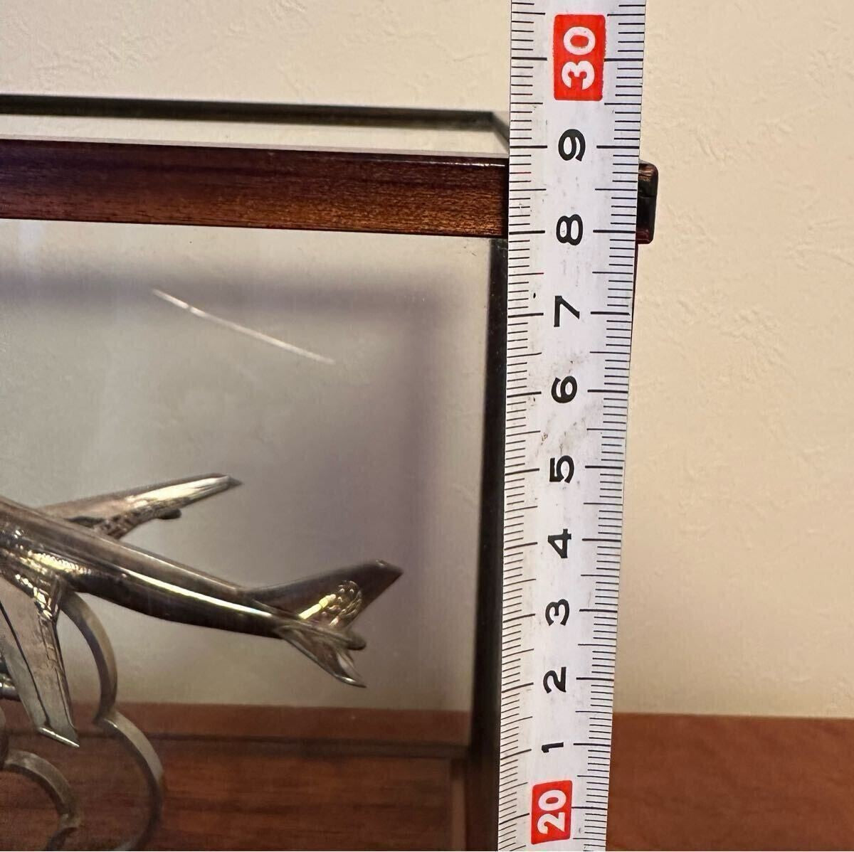 Rare Japan Airlines 20Th Anniversary Silver Aircraft Airplane Model 1971 Jal