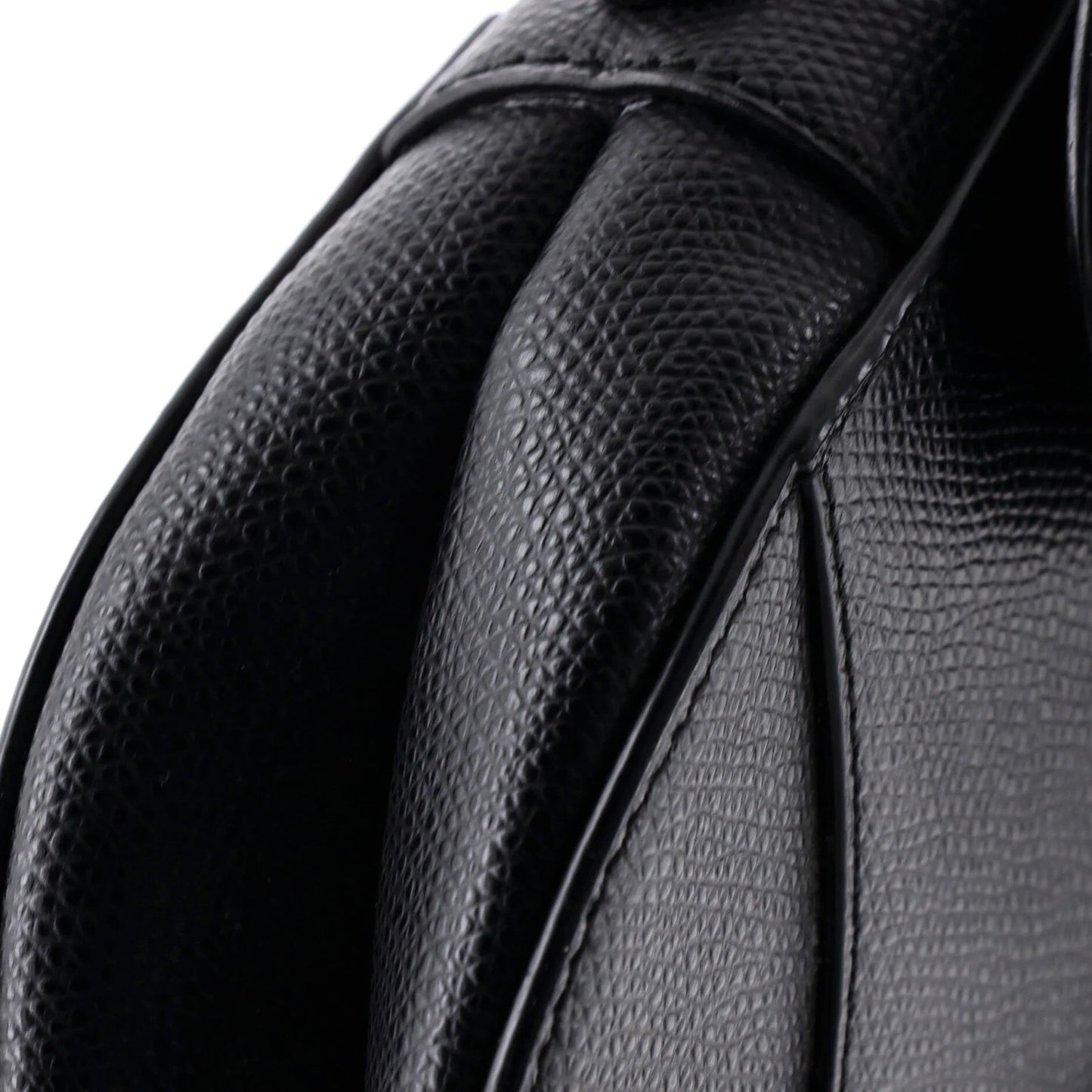 Christian Dior Saddle Handbag Leather Mini