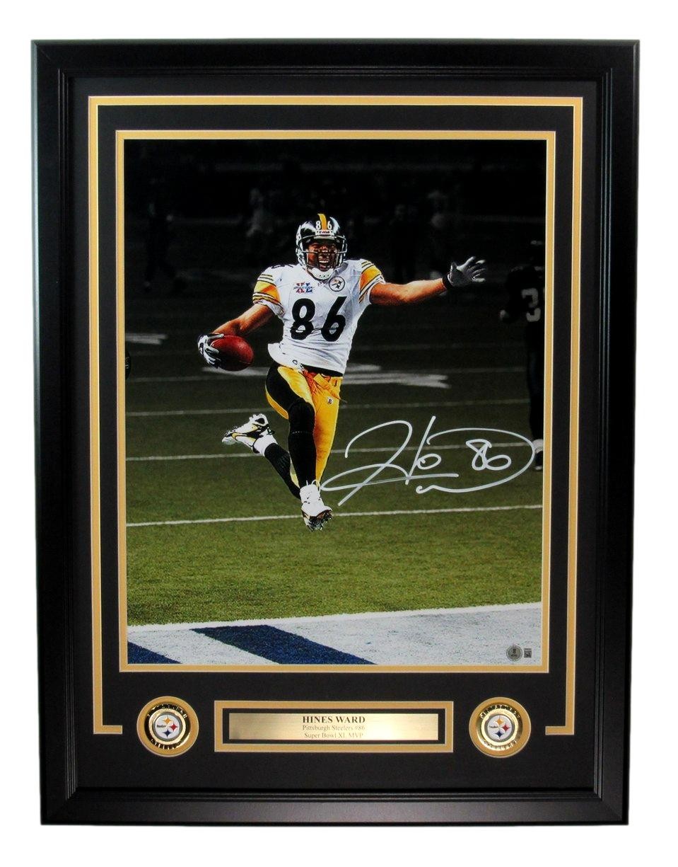 Hines Ward Signed/Auto 16X20 Photo Pittsburgh Steelers Framed Beckett 194132