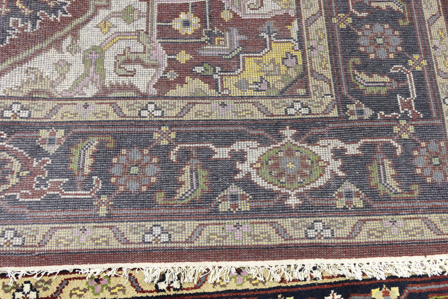 Heriz Serapi Oriental Rug Floral Style Large