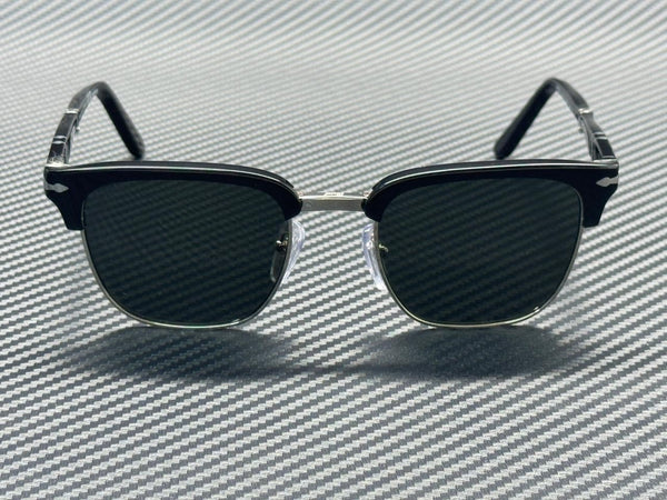 PERSOL PO3375S 95 58 Black Green Polarized Unisex 50 mm Folding Sunglasses