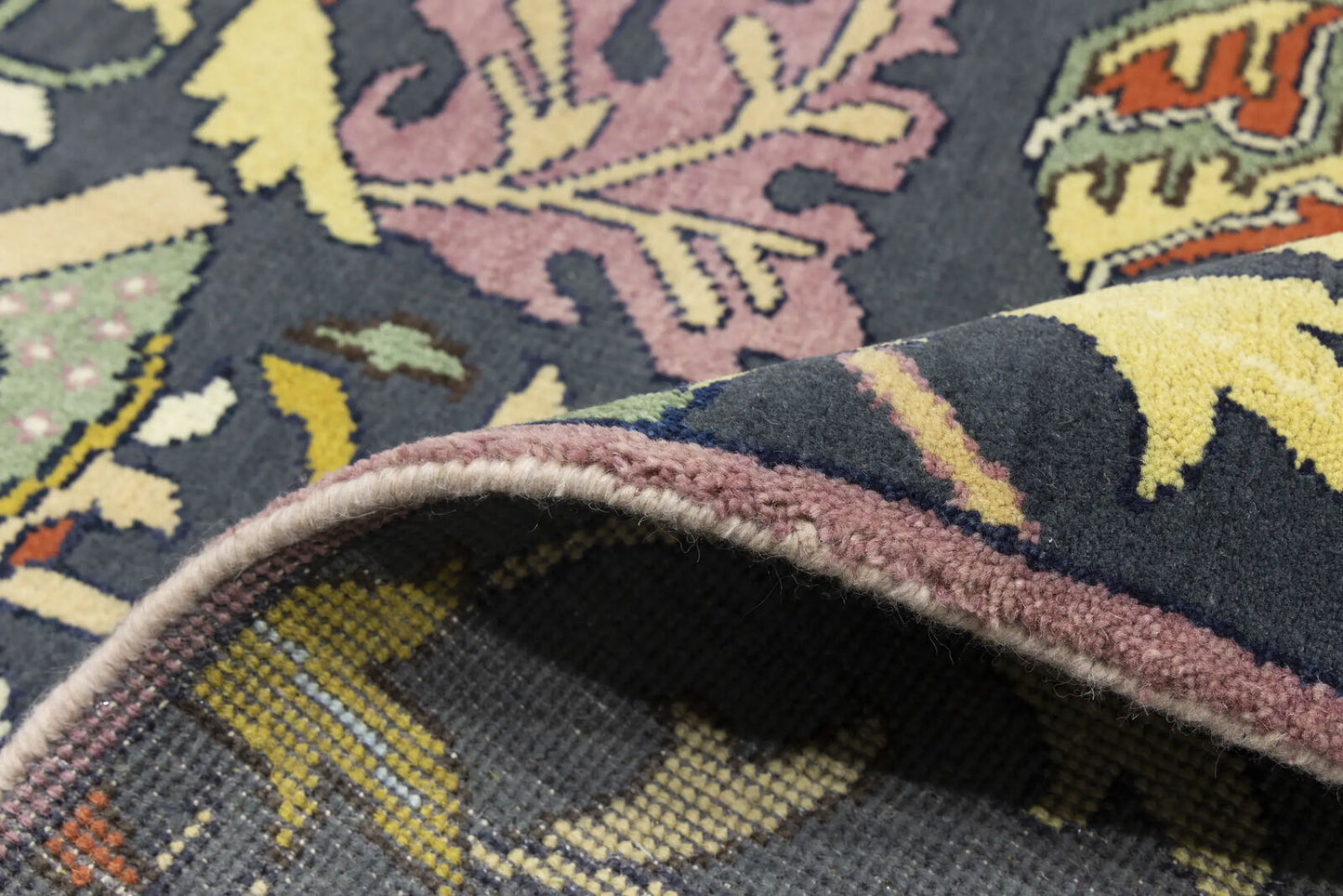 One-Of-A-Kind Birds Design Chobi Oriental Rug