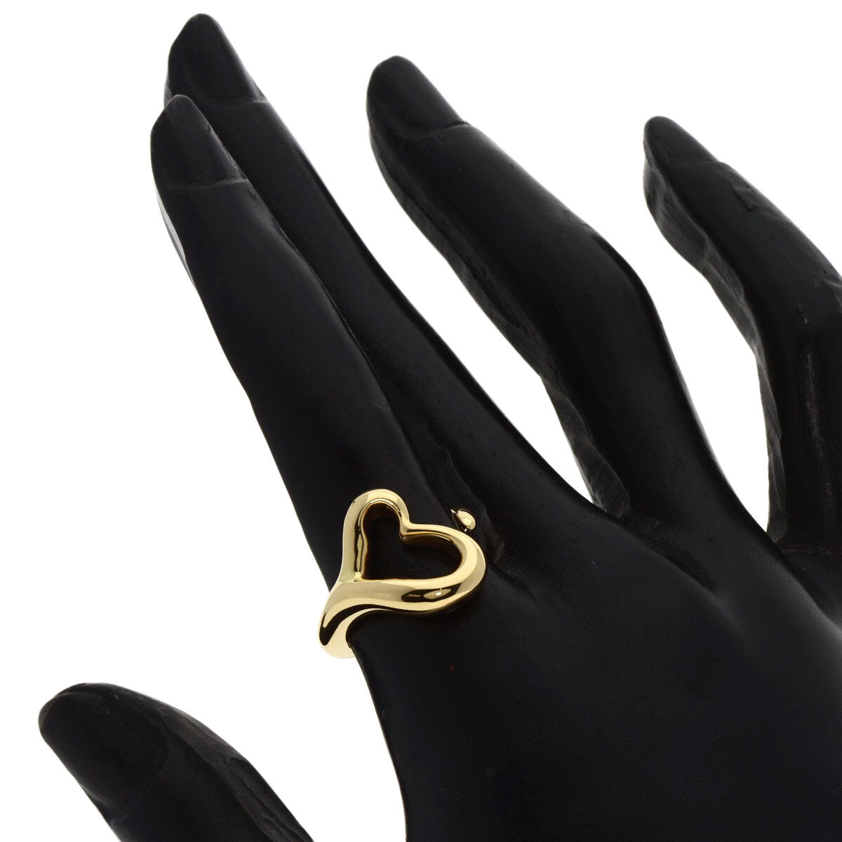 Tiffany&Co. Ring Open Heart K18 Yellow Gold