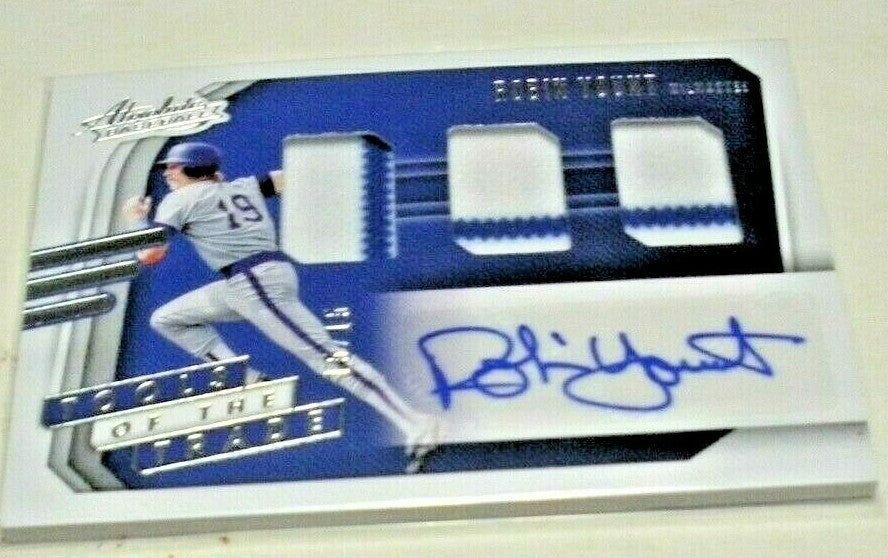 Robin Yount 2021 Panini Absolute Game Used Triple