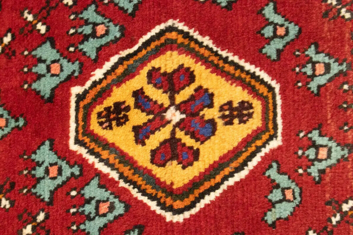 Hand-Knotted Tribal Small Rug Farmho Oriental