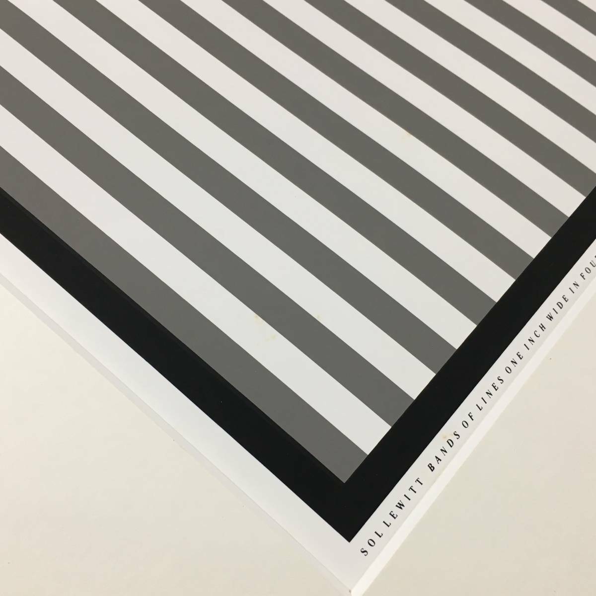 Sol Lewitt Rare 1985 "Bands Of Lines" Silkscreen