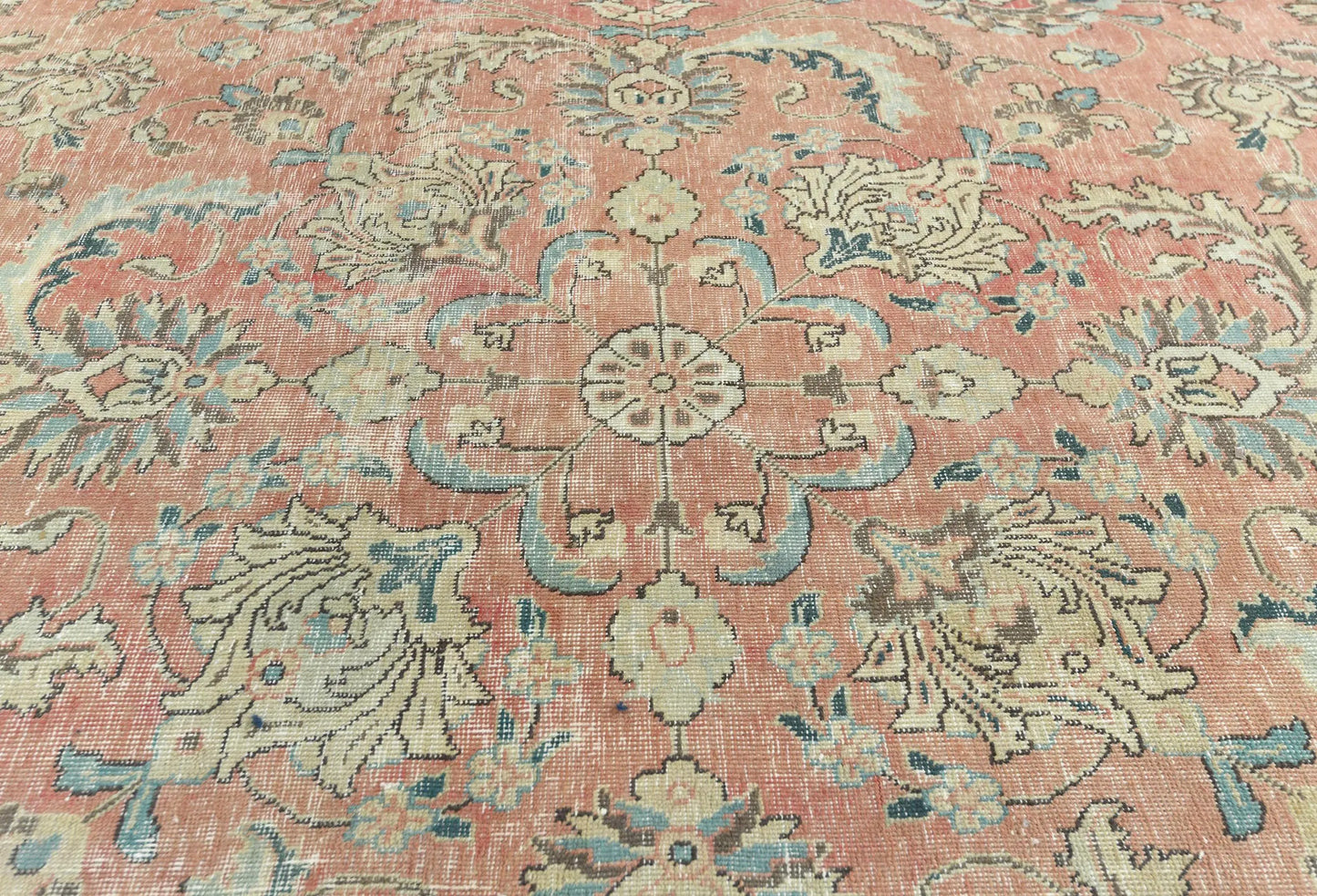 Handmade Semi-Antique Oriental Rug Muted