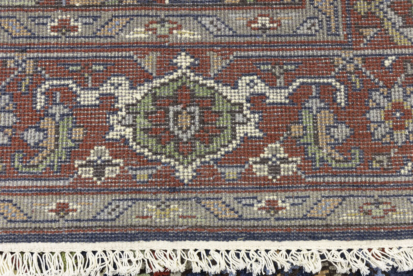 Geometric Heriz Serapi Oriental Rug Dining Room