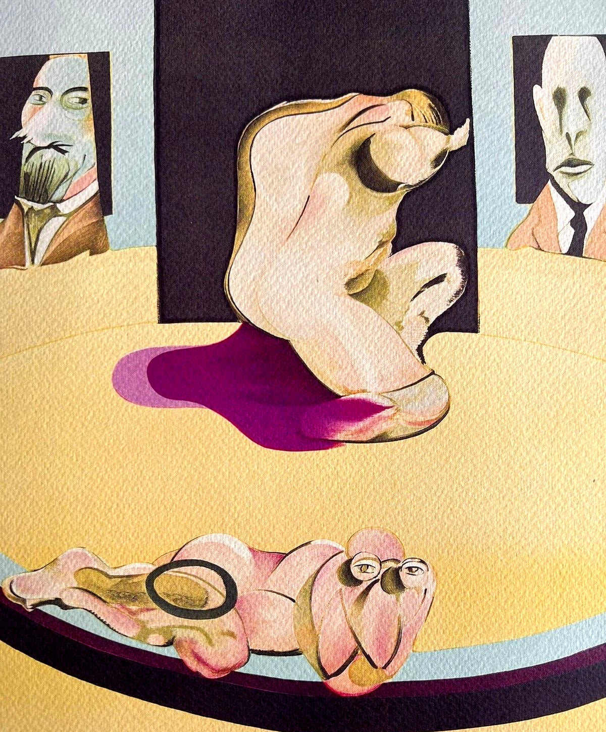 Francis Bacon Lithograph Coa Signed In Pen