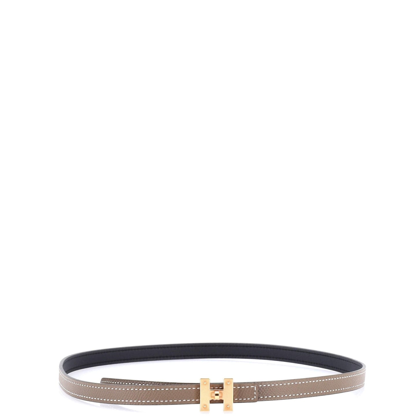 Hermes H Turnlock Reversible Belt Metal Thin
