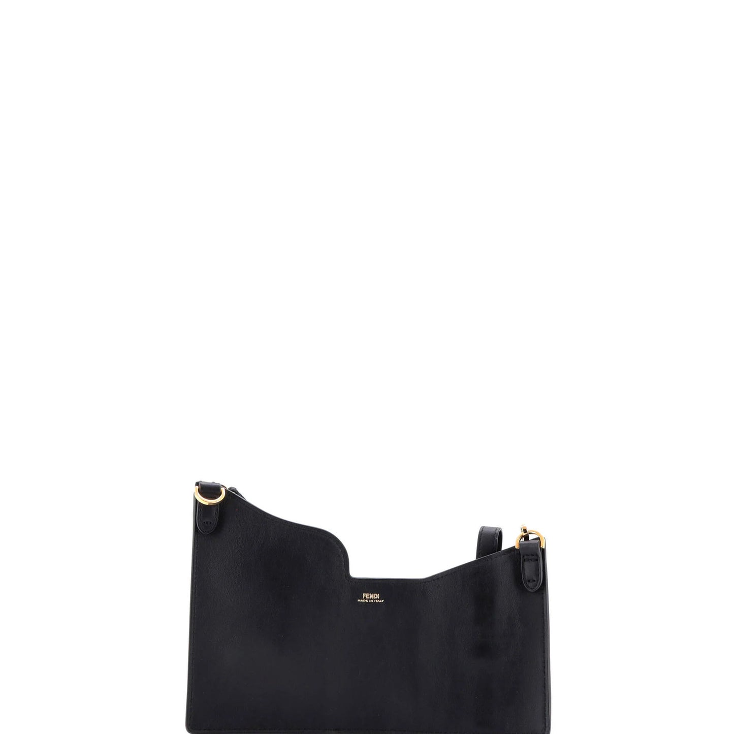 Fendi Bustine 3 Pockets Crossbody Bag Leather And Zucca Coated Canvas Mini