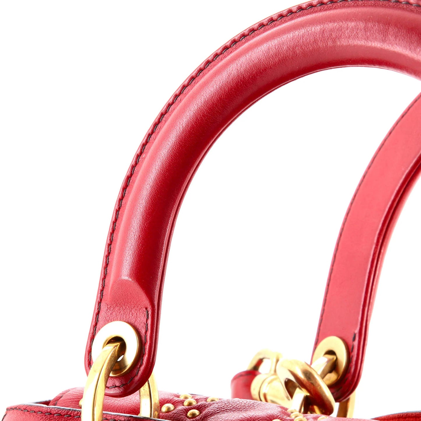 Christian Dior Supple Lady Dior Bag Cannage Studded Lambskin Medium