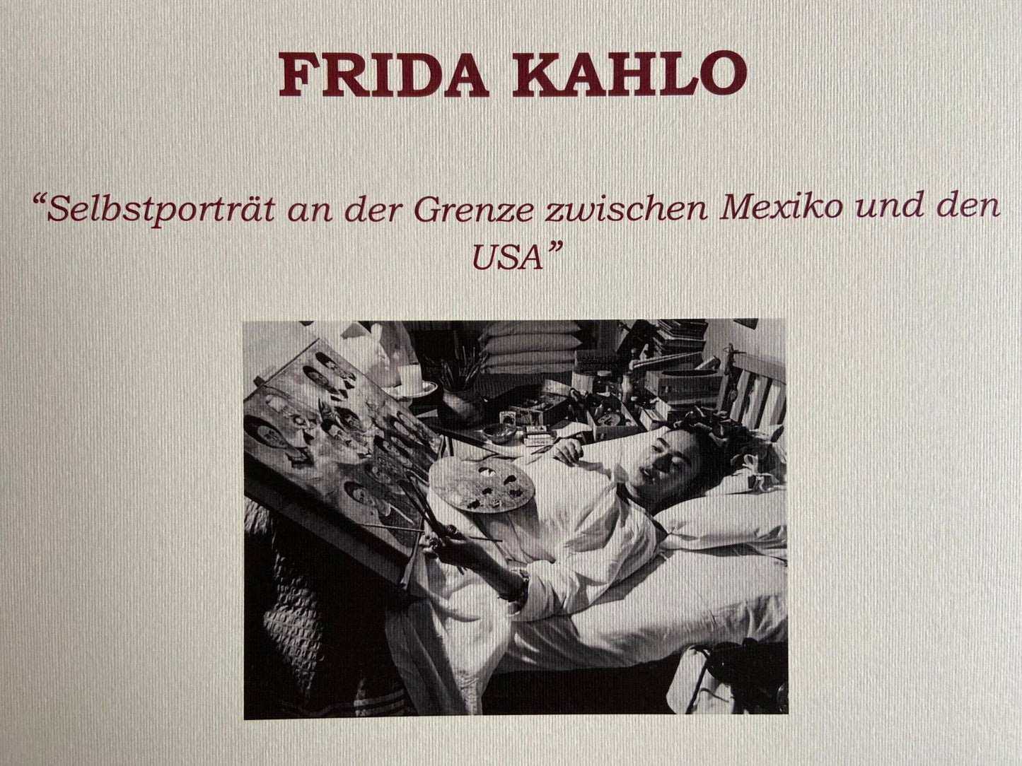 Frida Kahlo Lithograph Coa Certified Signed