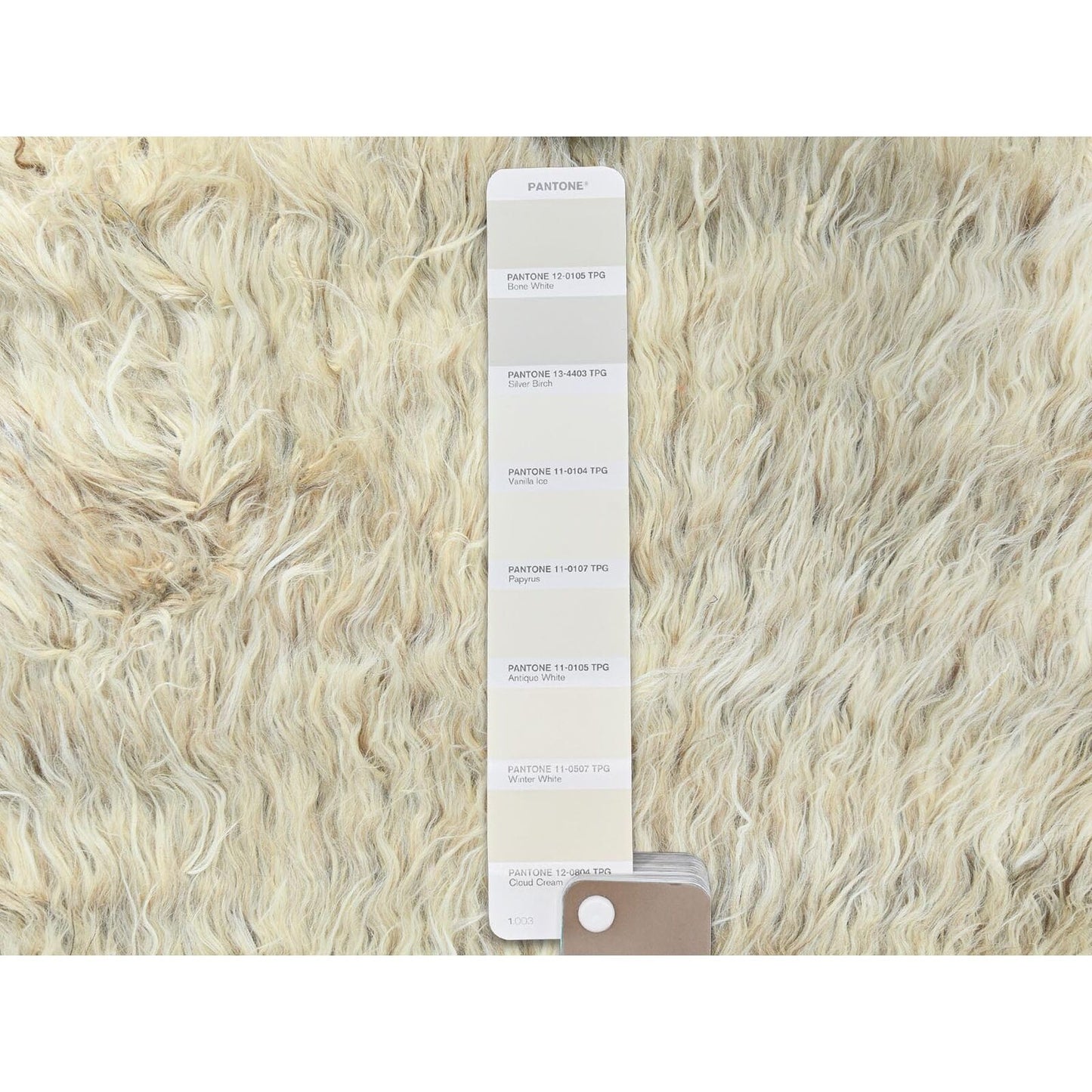 2'6"X10' Beige Wool Hand Knotted Shaggy Moroccan Oriental Runner Rug
