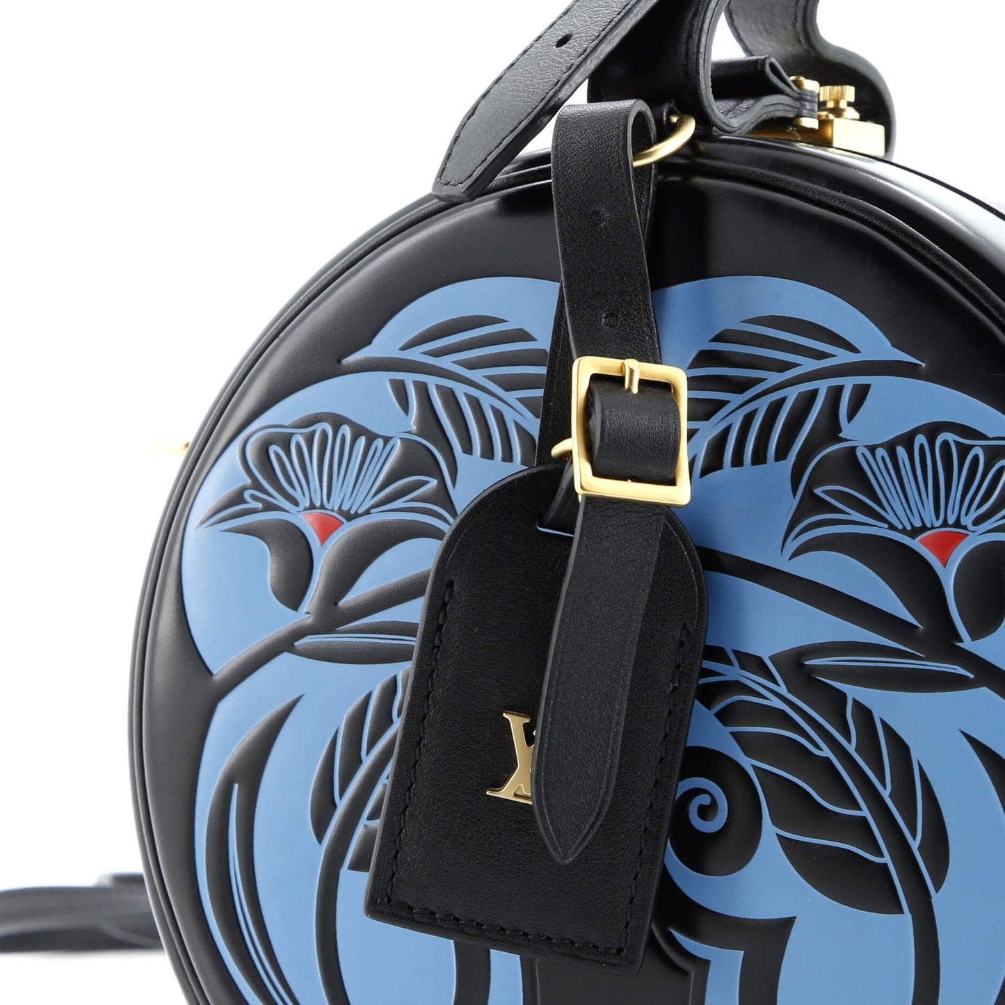Louis Vuitton Petite Boite Chapeau Bag Anachro Bleu Printed Calfskin