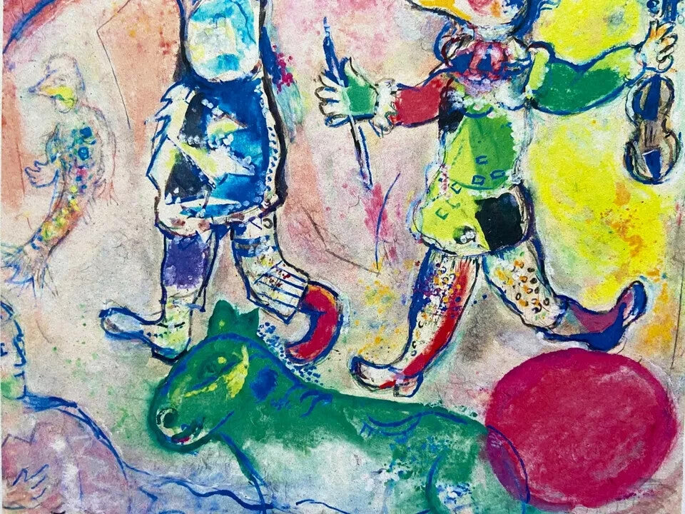 Marc Chagall Numbered Coa Lithograph Signed Op (Ren Magritte)