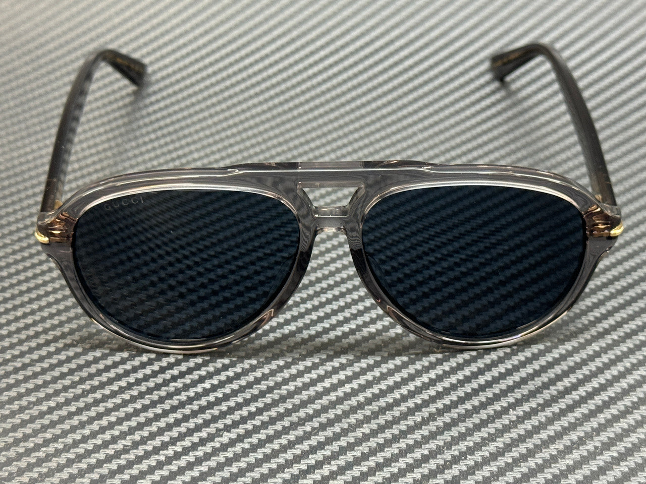 Gucci Gg1443S 005 Grey Transparent Men'S 58 Mm