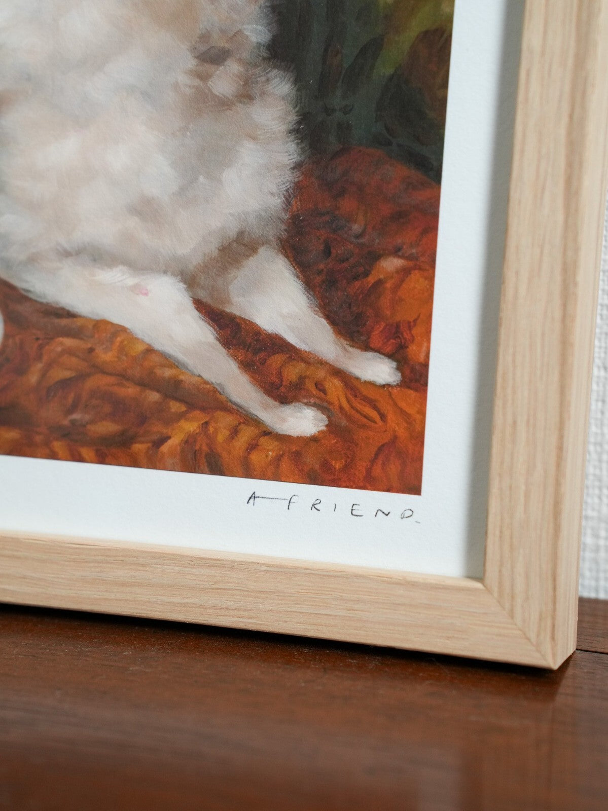 Alison Friend - Dog Framed Signed Art Print Coa