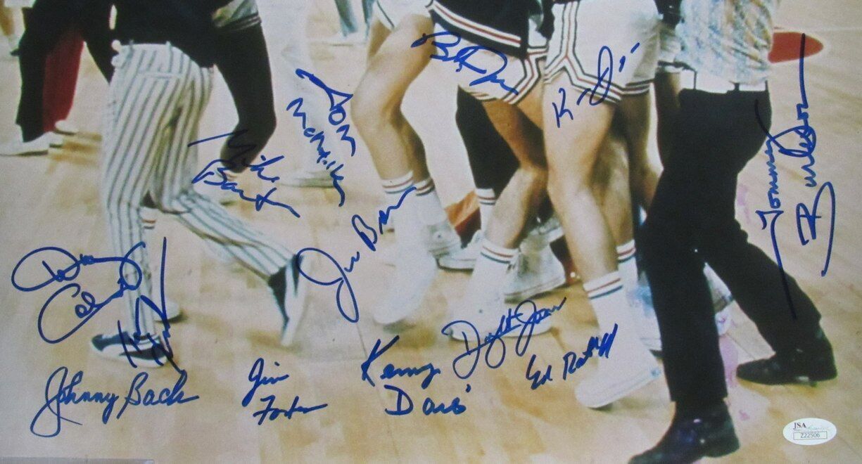 1972 Team Usa Basketball 13X Team Signed 16X20