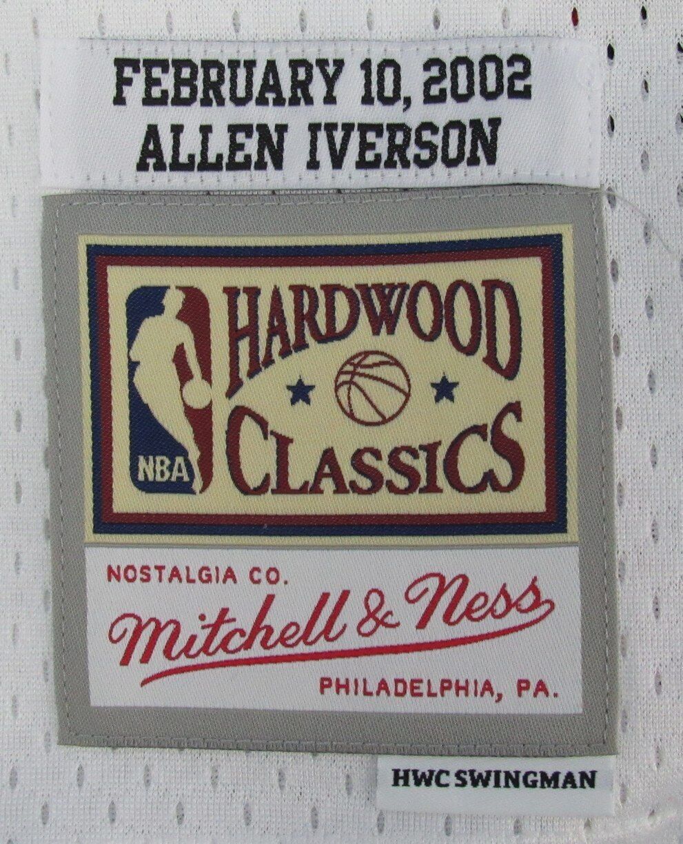 Allen Iverson Hof Autographed Black Mitchell &
