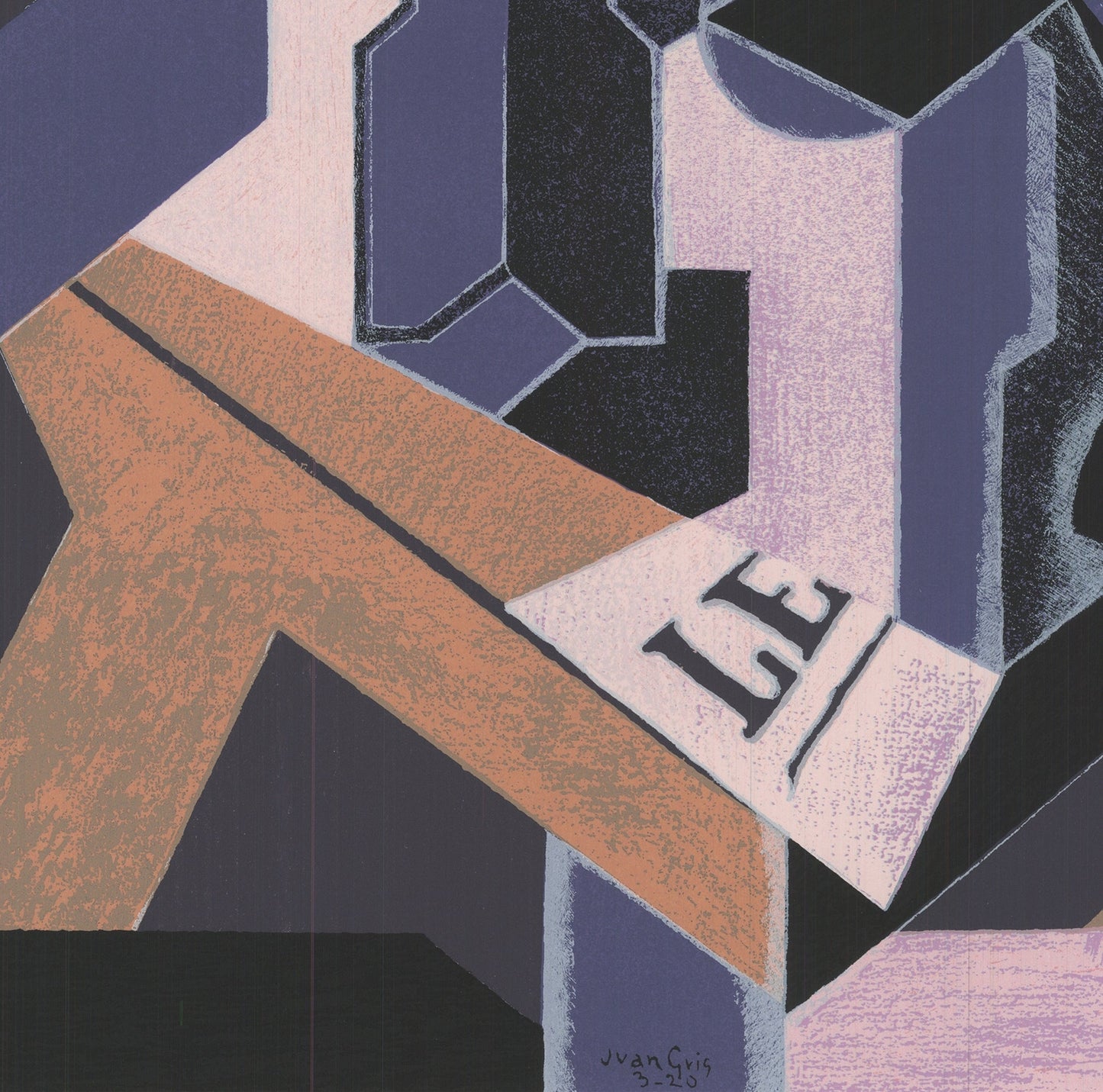 Juan Gris Fruit Bowl And Diary " Serigraph Cubism