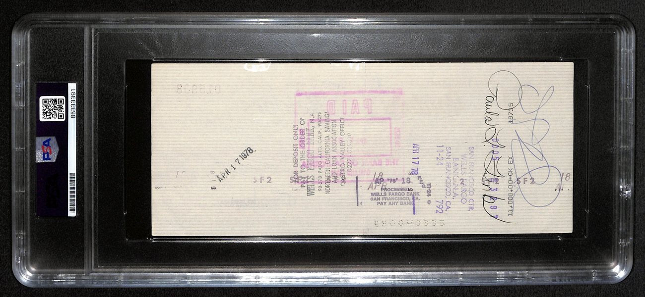 Al Davis Hof Signed/Autographed 8.5X3.5 Bank