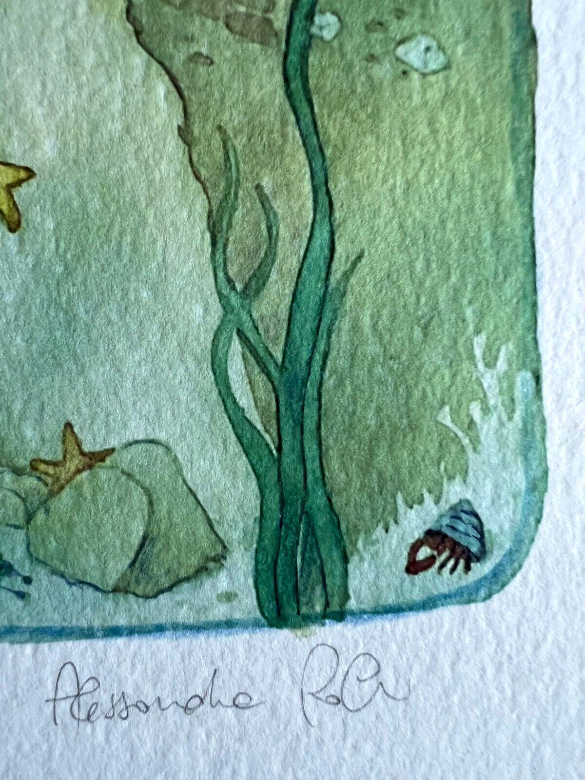Alessandra Roberti Lithograph Colorata A Mano