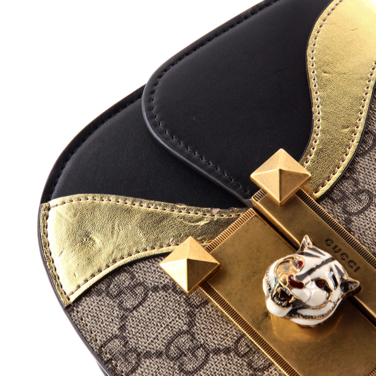 Gucci Osiride Shoulder Bag Gg Coated Canvas And Leather Small