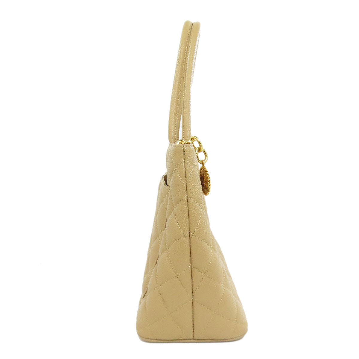 Chanel Tote Bag Medallion Goldhardware Grained