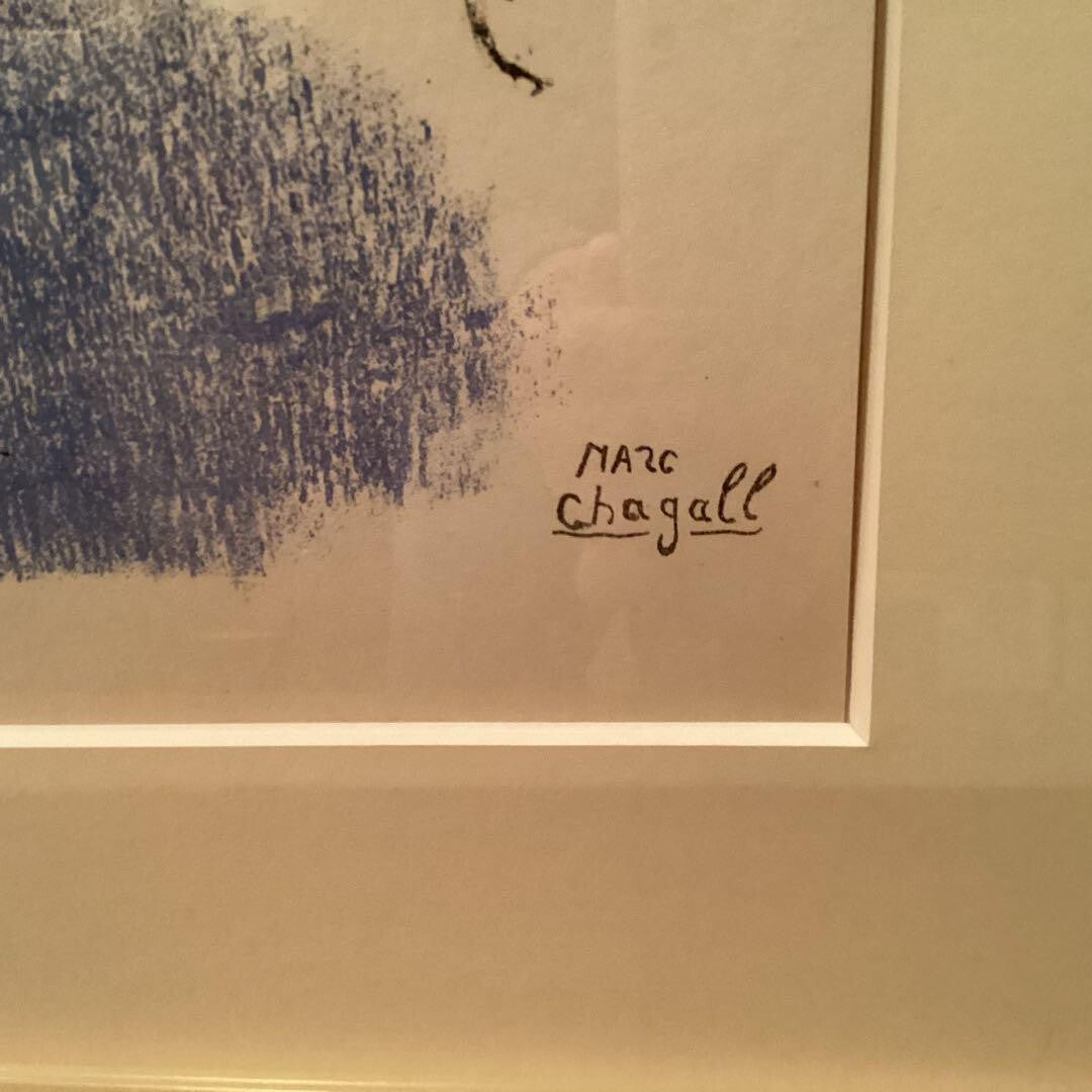 Marc Chagall 1956 Original Lithograph Limited Ed