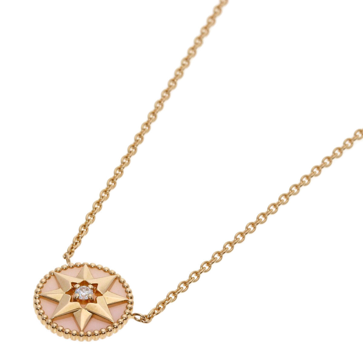 Dior Necklace Rose Devan Pink Opal Diamond K18